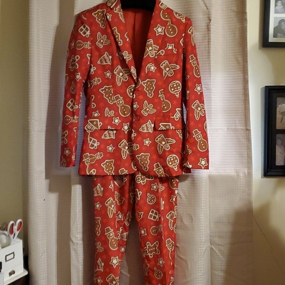 [Novelty Suit Size M 2-Piece Set Lights Up Life Of The Party